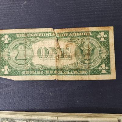 7 $2 Dollar Bills, 3 $1 Silver Certificates