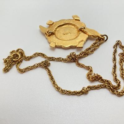 LOT 606: Gold Tone / Gold Plate Jewelry Collection - Monet, Art, Brass Stick Pin and More