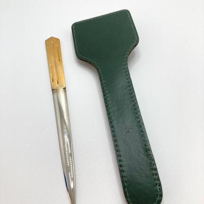 LOT 607: Jalga Gold Tone Watch, Vintage Letter Opener and Swiss Musical Movement Torna A Sorrento Music Box