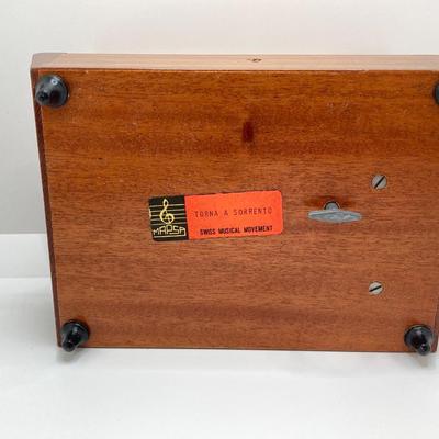 LOT 607: Jalga Gold Tone Watch, Vintage Letter Opener and Swiss Musical Movement Torna A Sorrento Music Box