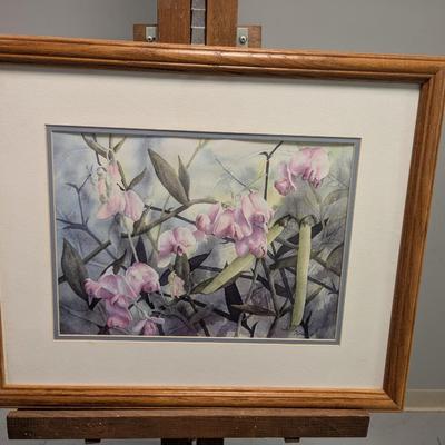 22" x 18" Framed Floral Flowers Judy Hull Numbered 2/150 Print