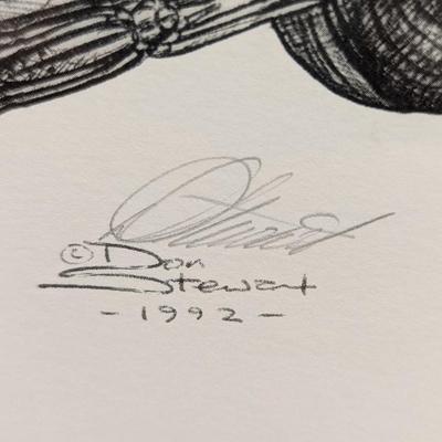 1992 Don Stewart Signed Bugs Of Bugs Print Between Glass