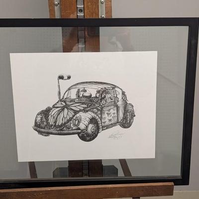 1992 Don Stewart Signed Bugs Of Bugs Print Between Glass