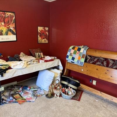 Lot 3: Headboard, Linens & More