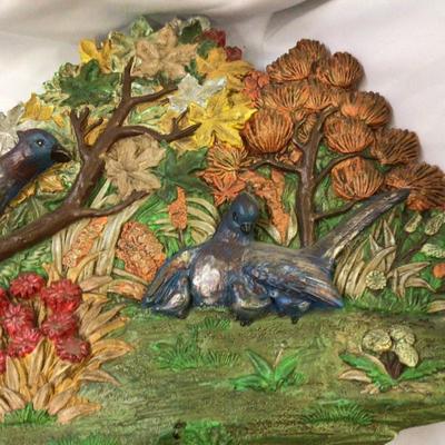 Large Plaster of Paris Wall Hanging