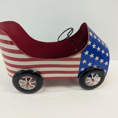 Large Toy Tin Car Planter