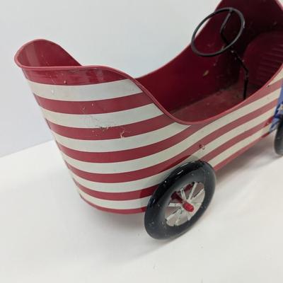Large Toy Tin Car Planter