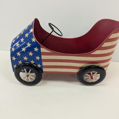 Large Toy Tin Car Planter