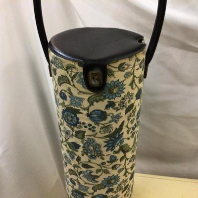 Large Jewelry Box, Oval Basket,and Vintage Wine Holder or Cooler
