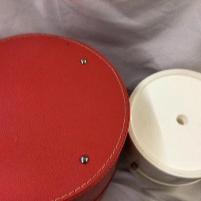 Large Pink Hat Box Small White Hat Box