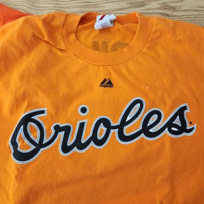 Lot of 5 Baltimore Orioles T Shirts Ripken Showalter Hardy Schoop