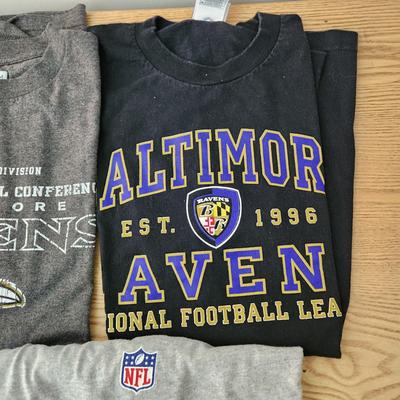 Lot of 5 Baltimore Ravens Tee Shirts Super Bowl