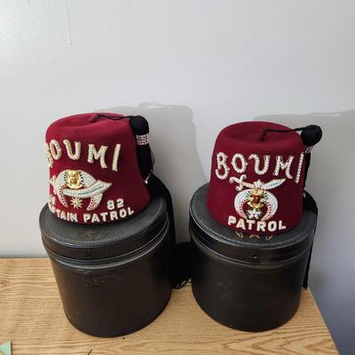 2 Baltimore Mason Boumi Temple Fez Hats w Gloves Ties Cases