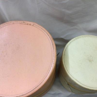 Peach and White Hat Boxes