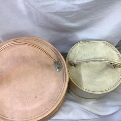 Peach and White Hat Boxes
