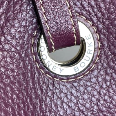 Dooney & Bourke Plum pebble Leather Handbag
