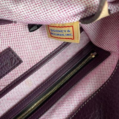 Dooney & Bourke Plum pebble Leather Handbag