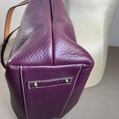 Dooney & Bourke Plum pebble Leather Handbag