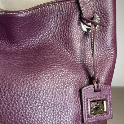 Dooney & Bourke Plum pebble Leather Handbag