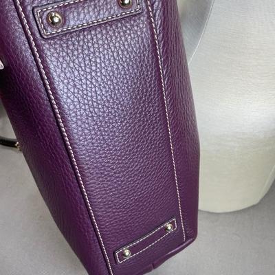 Dooney & Bourke Plum pebble Leather Handbag