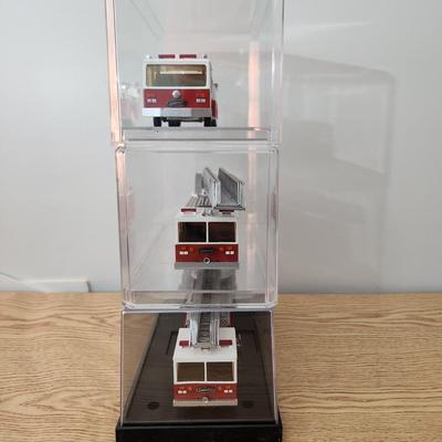 3 Die Cast Fire Truck Conrad Made in West Germany