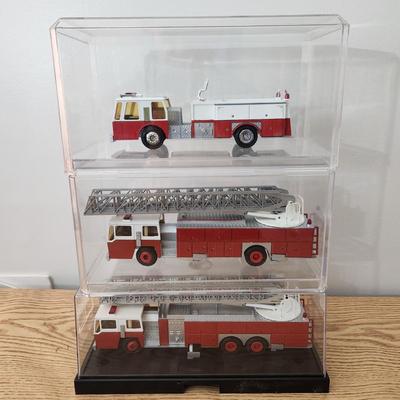 3 Die Cast Fire Truck Conrad Made in West Germany