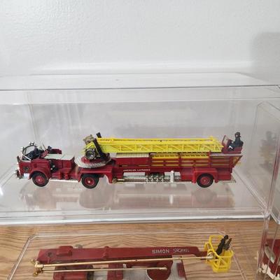 Lot of 4 Fire Trucks Lesney Merryweather Tootsie Toy Corgi