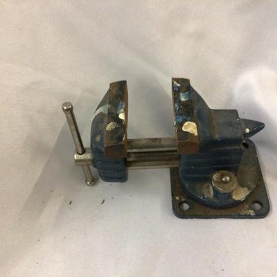 Small Vise Tool and Two Metal Brackets
