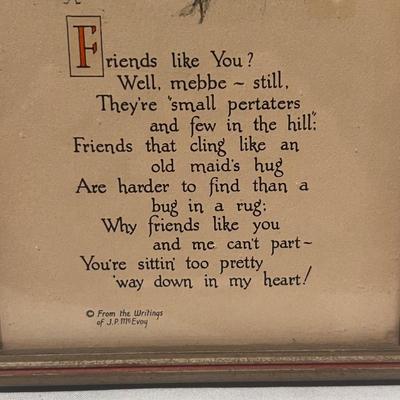 Scottish Terrier Framed Art - JP McEvoy Poem (PB-RG)