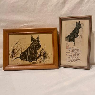 Scottish Terrier Framed Art - JP McEvoy Poem (PB-RG)