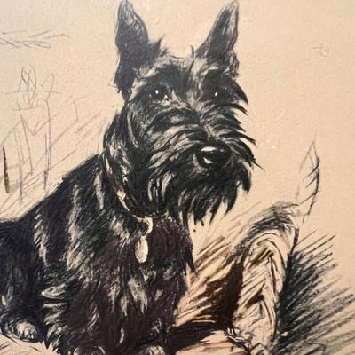 Scottish Terrier Framed Art - JP McEvoy Poem (PB-RG)