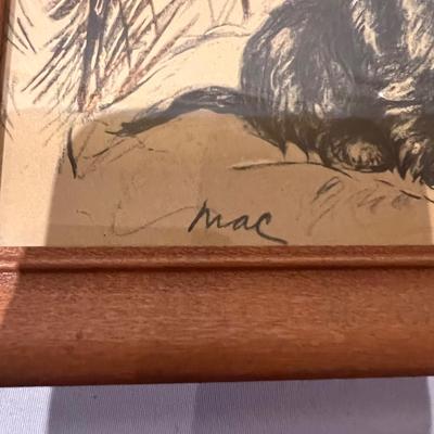 Scottish Terrier Framed Art - JP McEvoy Poem (PB-RG)