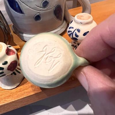 Collection of Creamers with Display Stands (LR-RG)