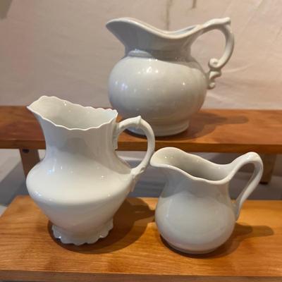 Collection of Creamers with Display Stands (LR-RG)