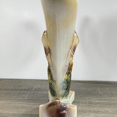 LOT 20D: Vintage Hull USA Art Pottery 14" Pinecone Ewer / Vase