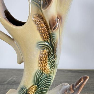 LOT 20D: Vintage Hull USA Art Pottery 14" Pinecone Ewer / Vase