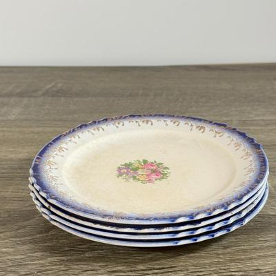 LOT 26D: Mikasa Intaglio CAC20 Annette Bowl, French Saxon China Co 22k Gold Decor Plates, Liberty Blue Independence Hall Plates &...