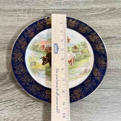 LOT 26D: Mikasa Intaglio CAC20 Annette Bowl, French Saxon China Co 22k Gold Decor Plates, Liberty Blue Independence Hall Plates &...