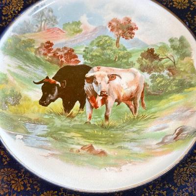 LOT 26D: Mikasa Intaglio CAC20 Annette Bowl, French Saxon China Co 22k Gold Decor Plates, Liberty Blue Independence Hall Plates &...