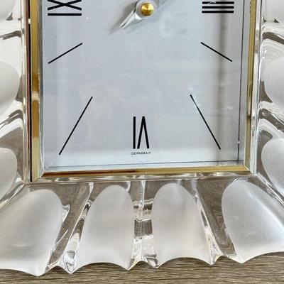 LOT 27D: Mikasa Crystal: #1 Photo Frame & Desk Clock