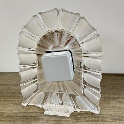 LOT 27D: Mikasa Crystal: #1 Photo Frame & Desk Clock