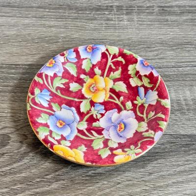 LOT 31D: Vintage Tea Cups w/ Matching Saucers: Nippon, Royal Winton June Festival & More