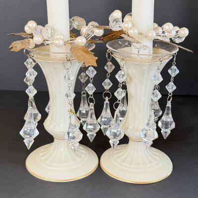 LOT 33D: Lenox Candlestick Holder Pairs