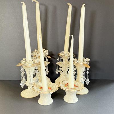 LOT 33D: Lenox Candlestick Holder Pairs
