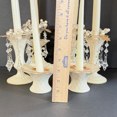 LOT 33D: Lenox Candlestick Holder Pairs