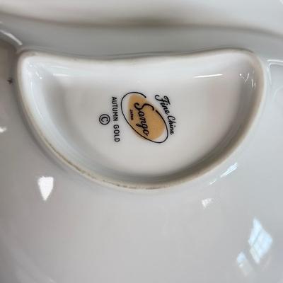 LOT 35D: Sango China Japan Autumn Gold Wheat Dish Set