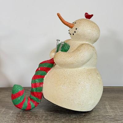 LOT 36D: Department 56 Christmas Starry Night Snowman Stocking Holders