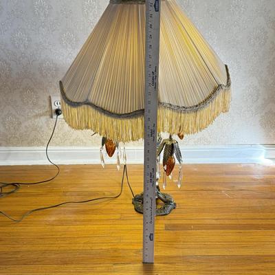 LOT 39L: Fascinating Antique / Vintage Ornate Table Lamp (33")