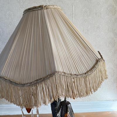 LOT 39L: Fascinating Antique / Vintage Ornate Table Lamp (33")