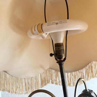 LOT 39L: Fascinating Antique / Vintage Ornate Table Lamp (33")